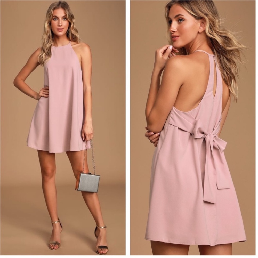 Re:named Pleasures of Romance Blush Shift Dress